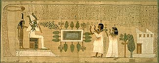Book of the Dead, Papyrus of Nakht: Worshiping Osiris