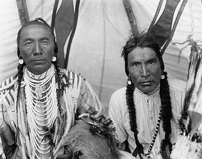 Blackfeet Men Dressing for Ceremonies, photograph courtesy of the National Museum of the American Indian, Smithsonian Institution