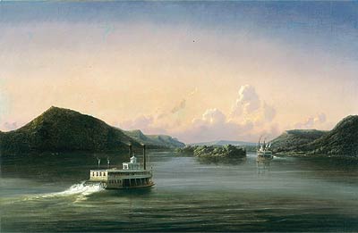 Ferdinand Richardt, View of the Mississippi River, 1857, oil on canvas, Minnesota Historical Society, St. Paul