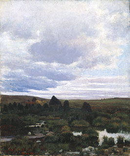 Peat Bog on Jæren, Kitty Lange Kielland, 1882