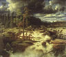 Waterfall in Småland, Marcus Larson, 1856