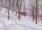 Walter Launt Palmer, Blue-Barred Snow, 1888, Collection of Alfred and Ingrid Lenz Harrison