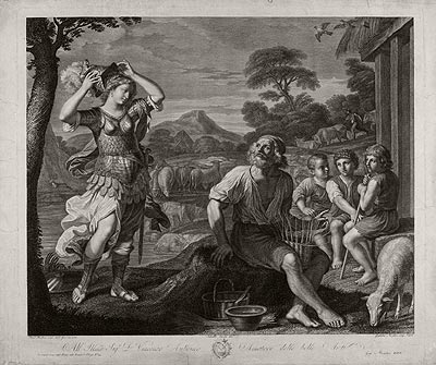 Guglielmo Morghen, Erminia and the Shepherds, Engraving