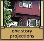Features of Prairie School Architecture: One story projections