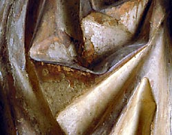 Detail of folds from Saint Catherine of Alexandria