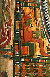 Detail of Osiris from the Mummy Case of Lady Teshat