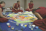 Photo: Monks Working on the Mandala